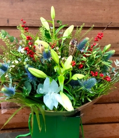 Festive White Lilies