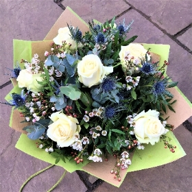 White Rose Mixed Bouquet